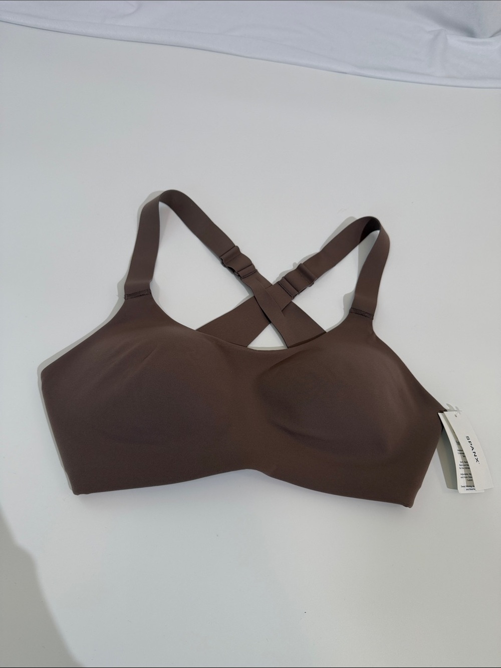 NWT SPANX Mid Impact Sports Bra Size M Color Smoke